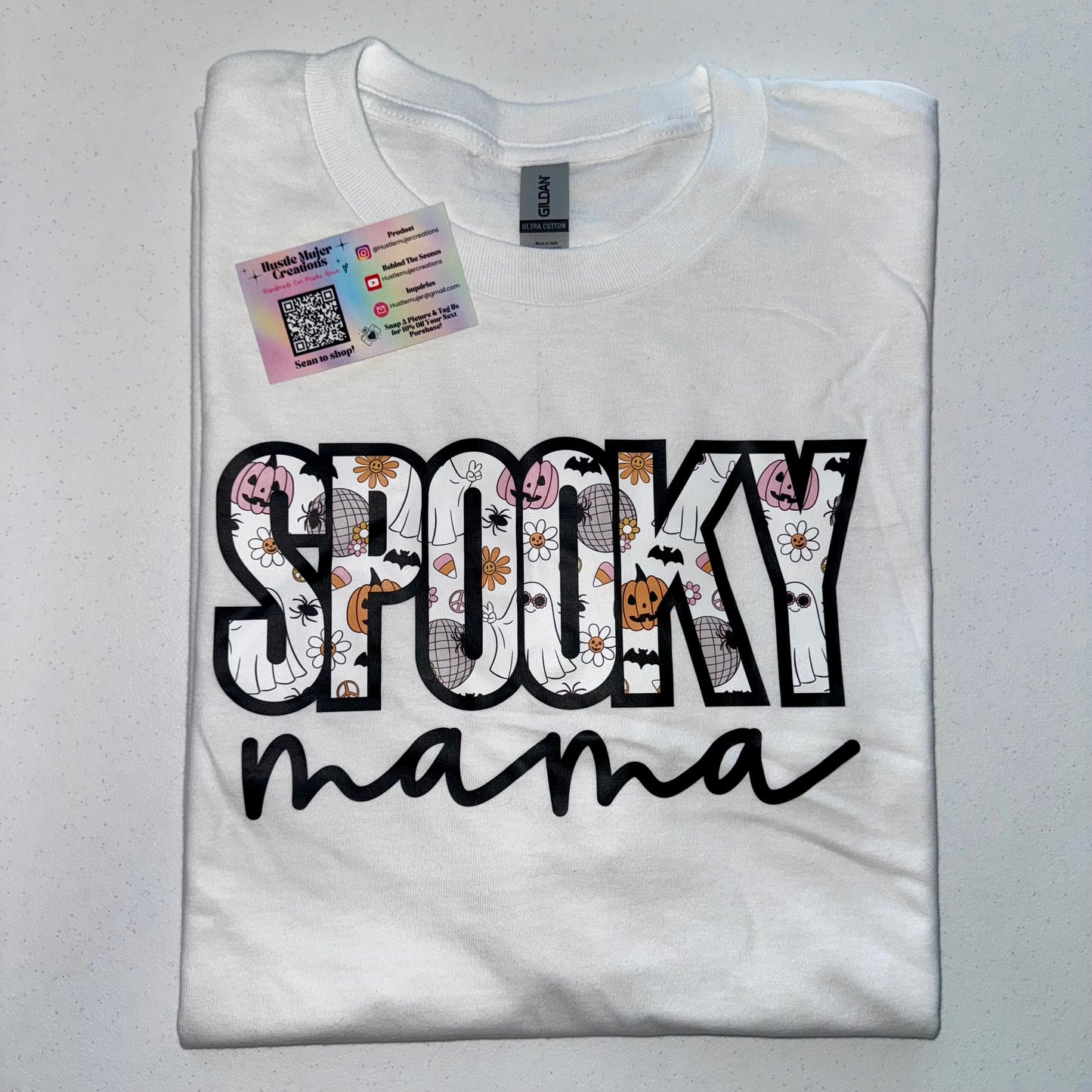 “Spooky Mama” White Shirt