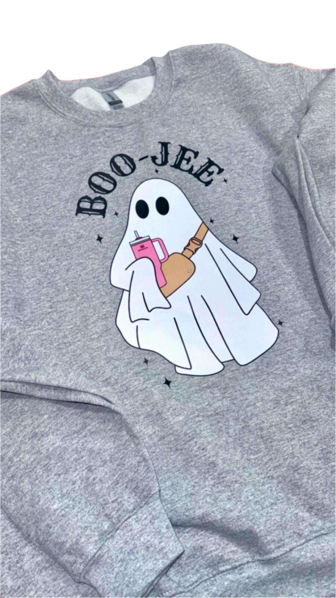 'Boo-jee" Grey Crewneck