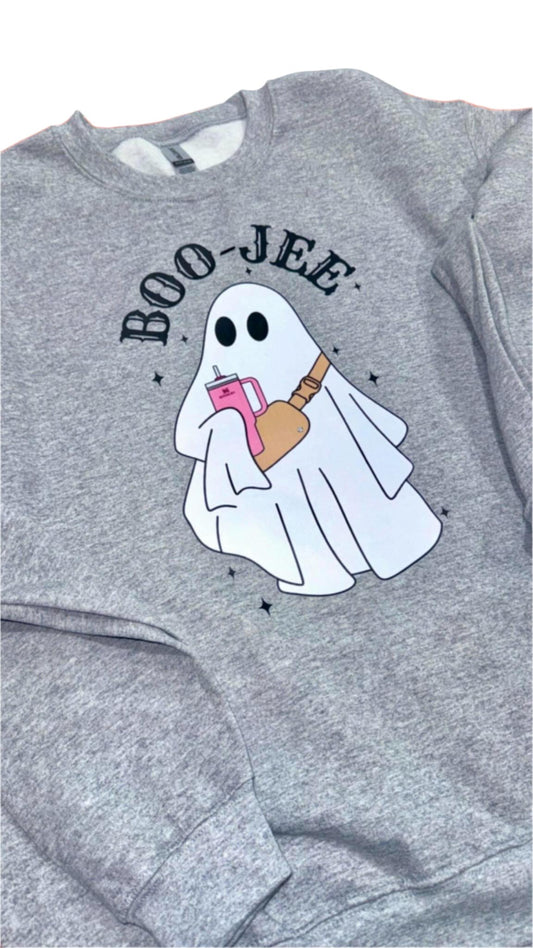'Boo-jee" Grey Crewneck