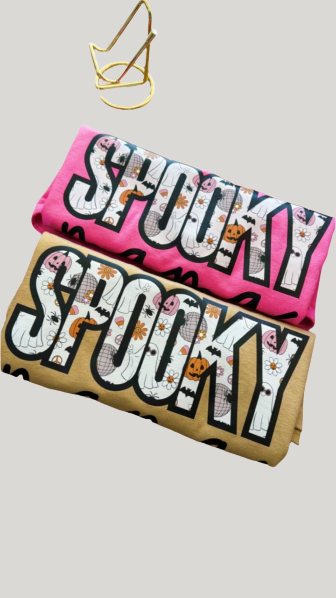 "Spooky Mama" Tan Shirt