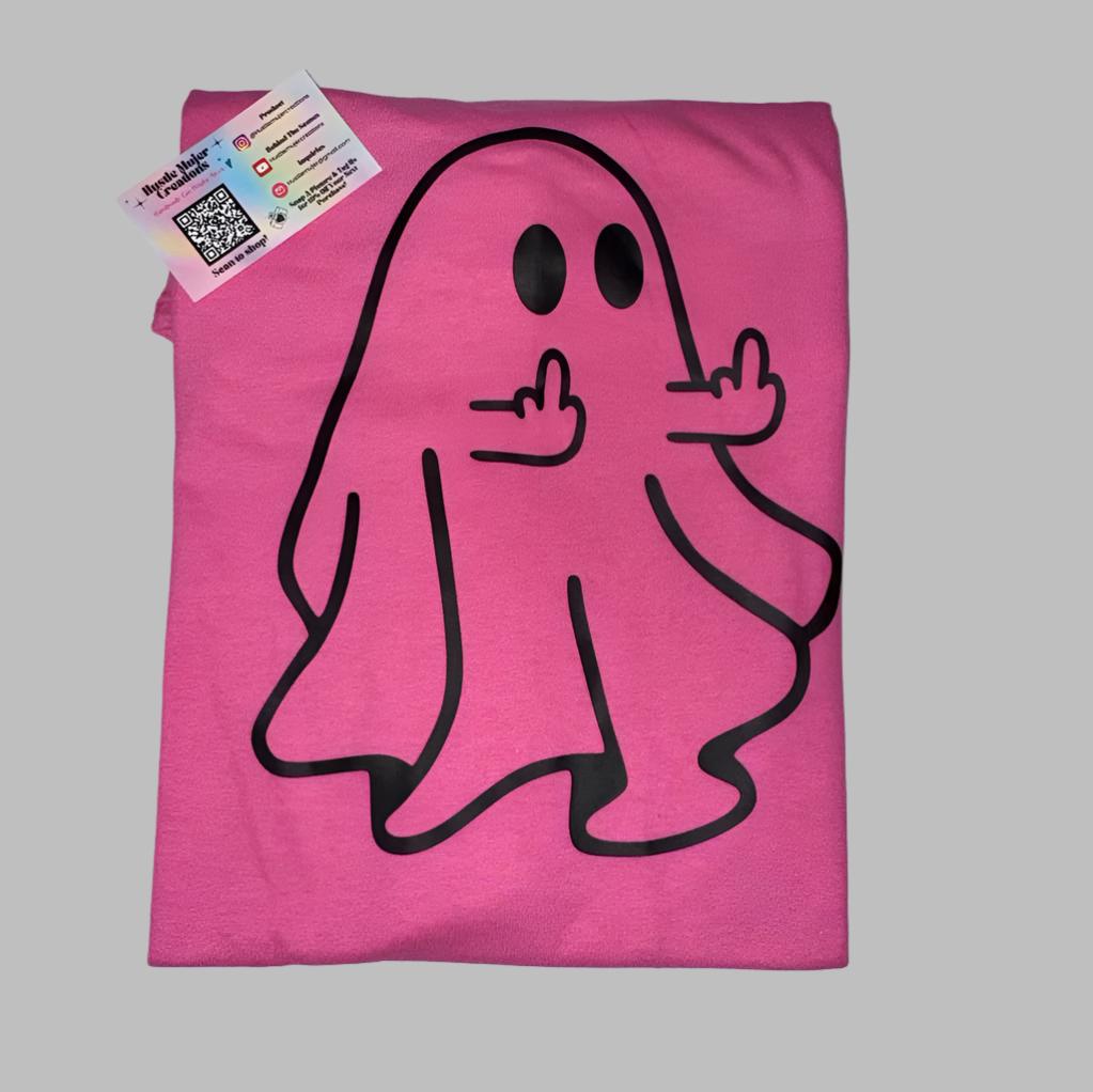"Ghostie Finger" Pink Shirt