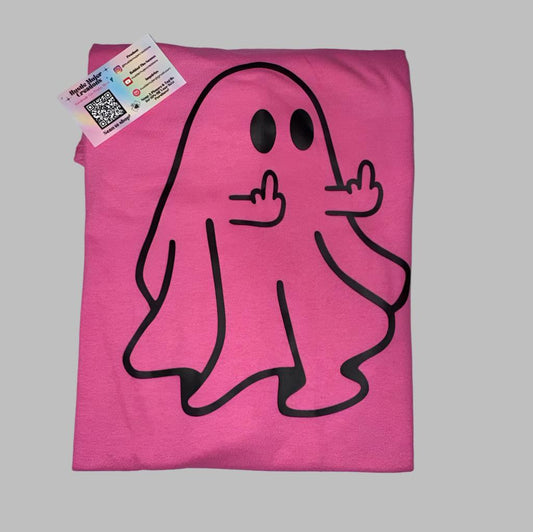 "Ghostie Finger" Pink Shirt