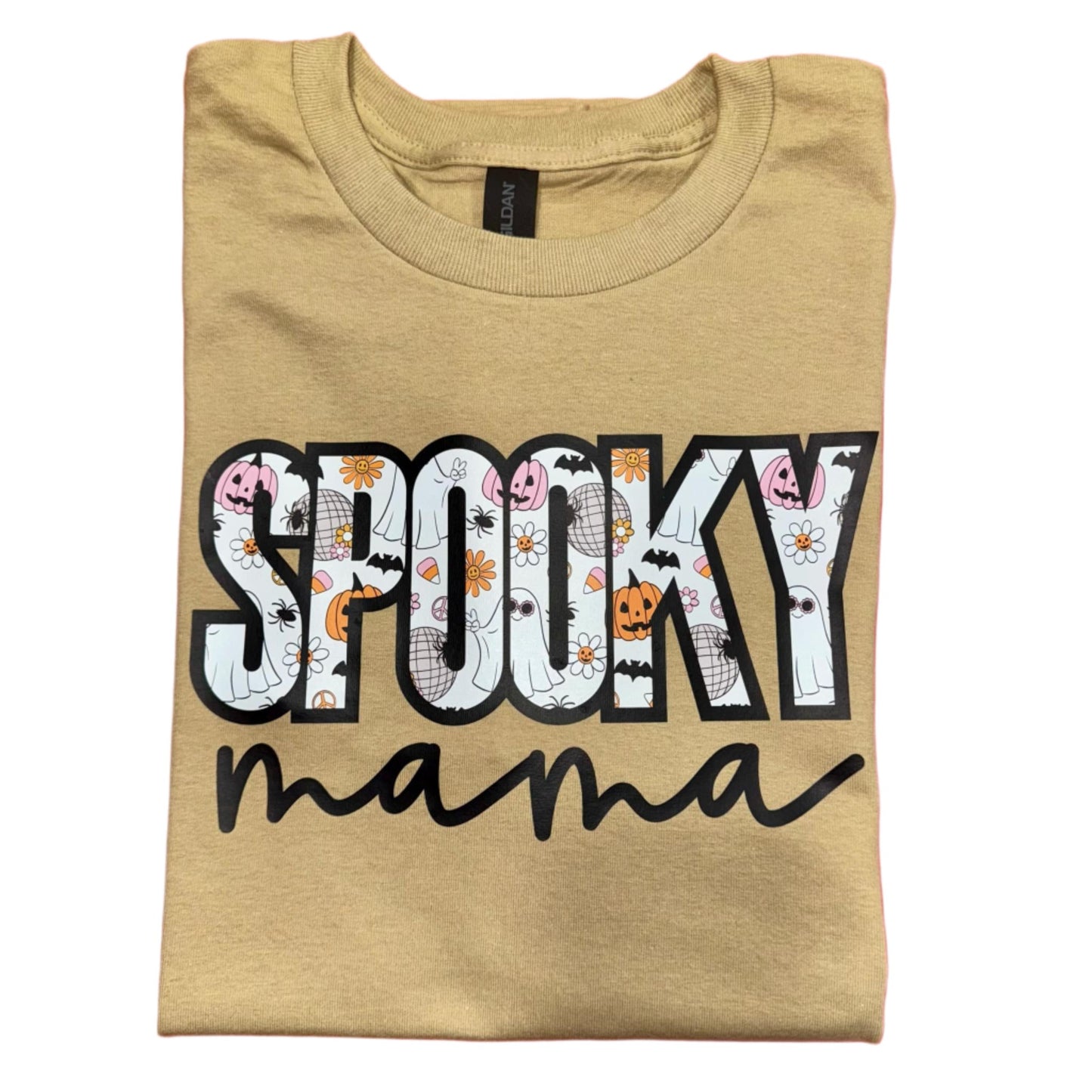 "Spooky Mama" Tan Shirt