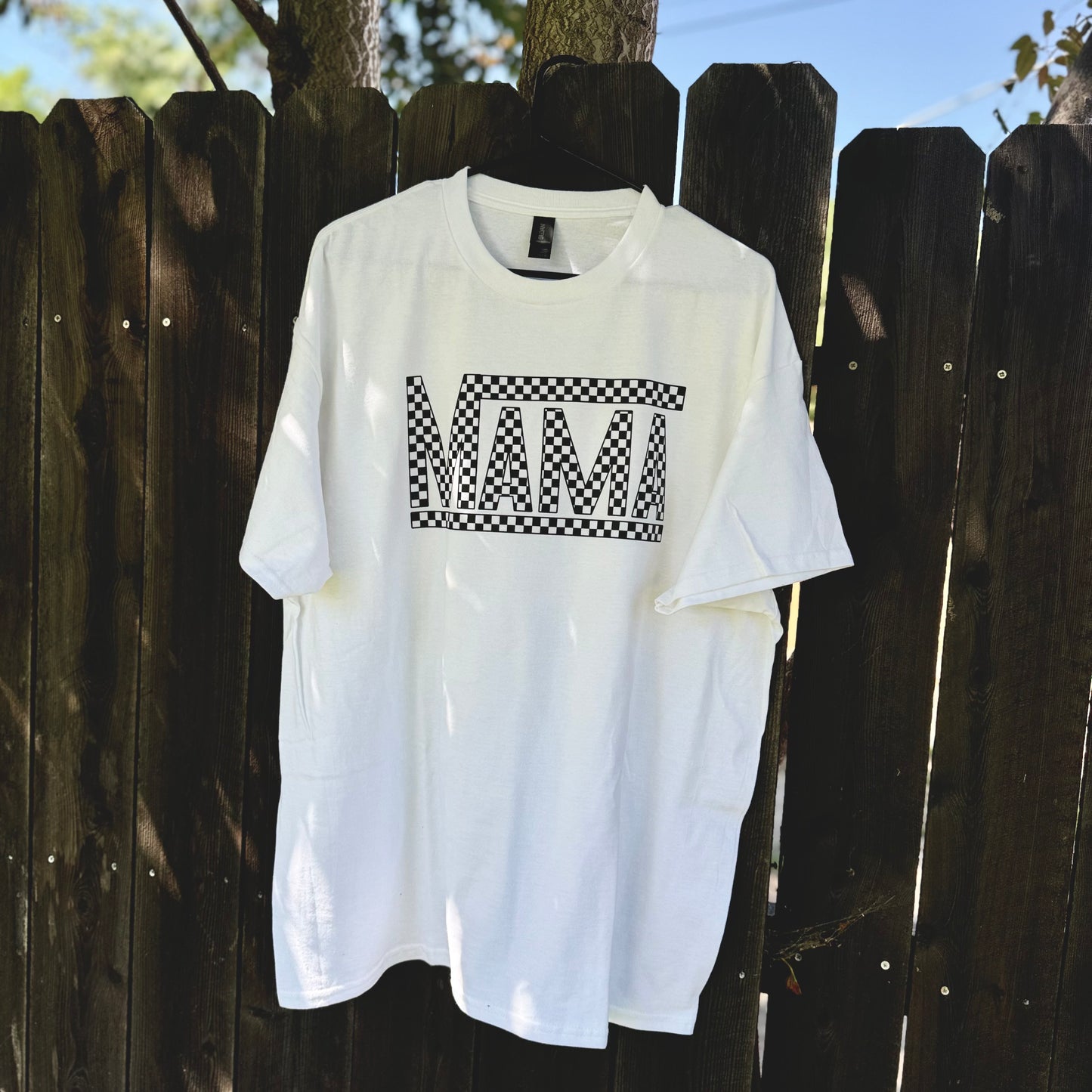 “Mama- Checkered” T-shirt