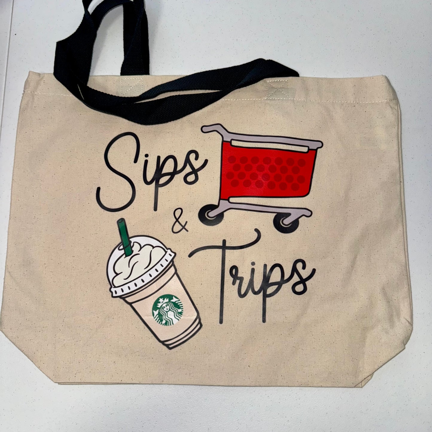 “Sips & Trips” Tote Bag- Target