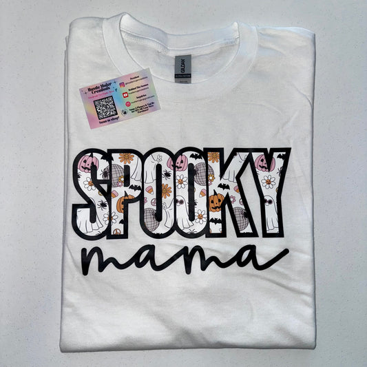 “Spooky Mama” White Shirt