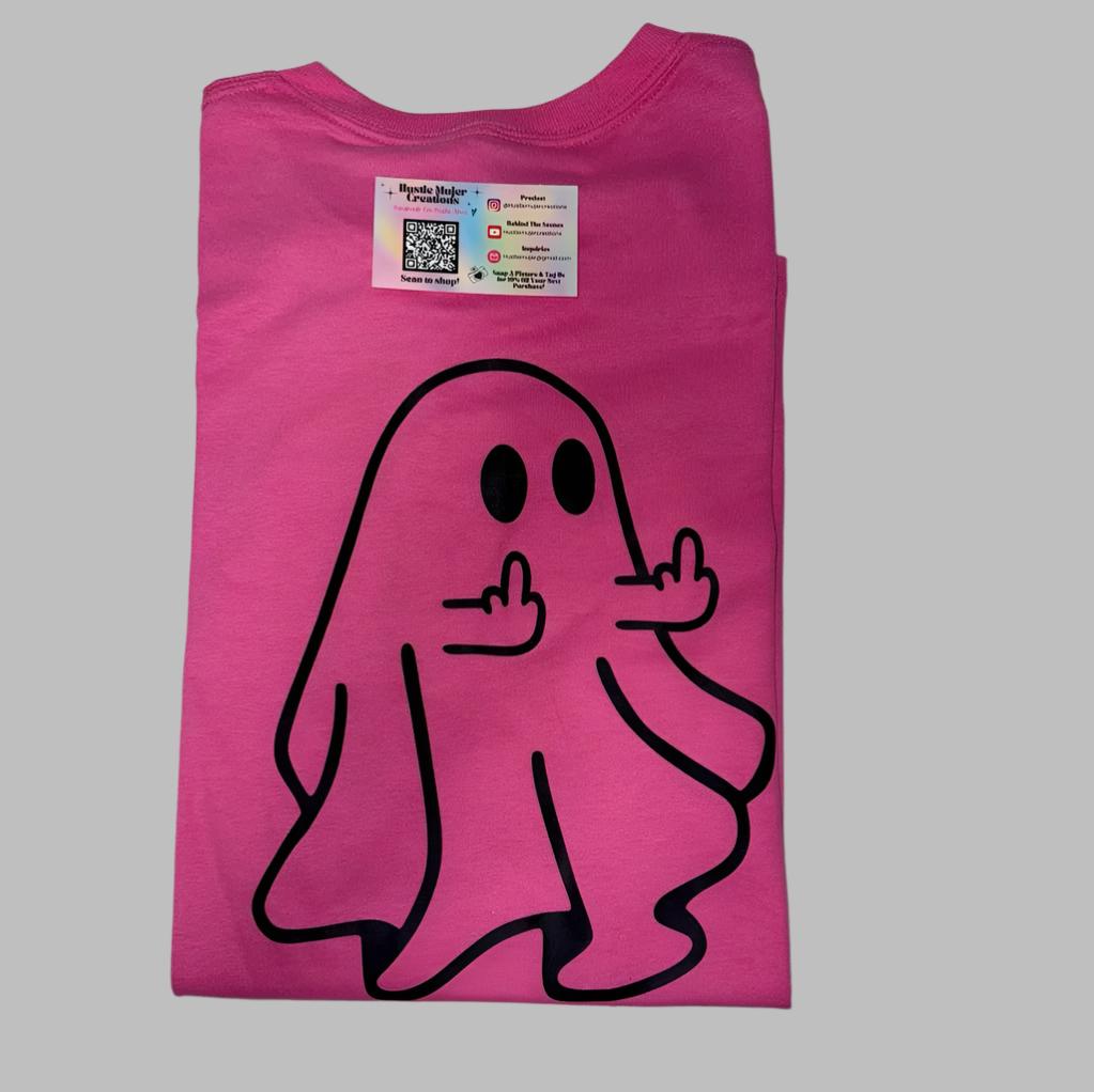 "Ghostie Finger" Pink Shirt